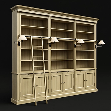 Elegant Flamant Balmore Bookshelf 3D model image 1 