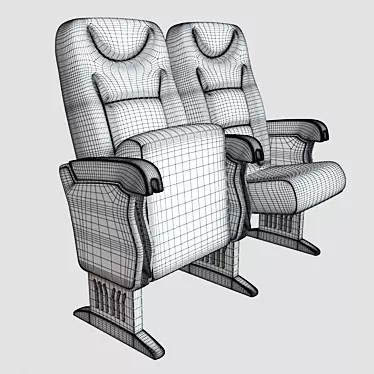 Modern Theater Seating | Comfortable and Stylish 3D model image 1 