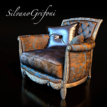 Silvano Grifoni Armchair - Cushionless Comfort 3D model image 1 