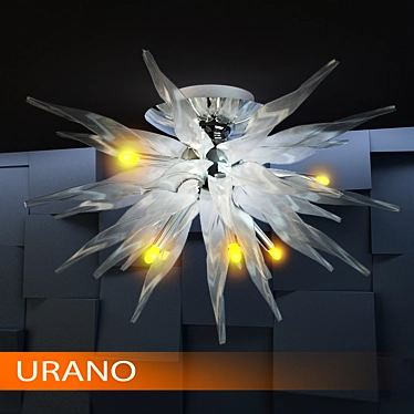 Urano Lighting Chandelier - Elegant and Stylish 3D model image 1 