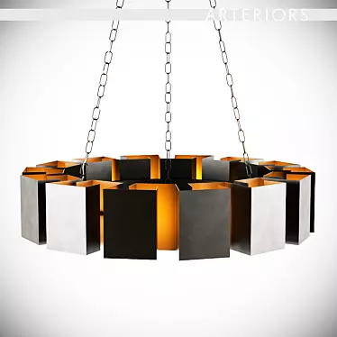 Elegant Vaughn Chandelier: Illuminate in Style 3D model image 1 