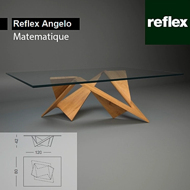 Elegant Mathematique Table 3D model image 1 