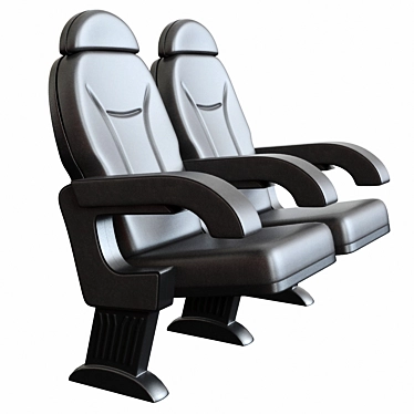 Luxury Black Theater Seat 3D model image 1 
