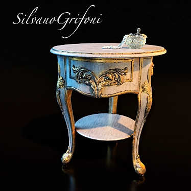 Elegant Bedside Table by Silvano Grifoni 3D model image 1 