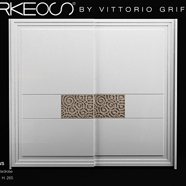 Arkeos E380 Wardrobe: Stylish and Luxurious 3D model image 1 