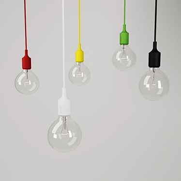 Modern Muuto E27 Pendant 3D model image 1 