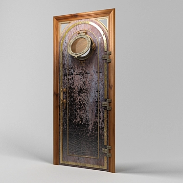 Marine Metal Doors with Modern Style 3D model image 1 