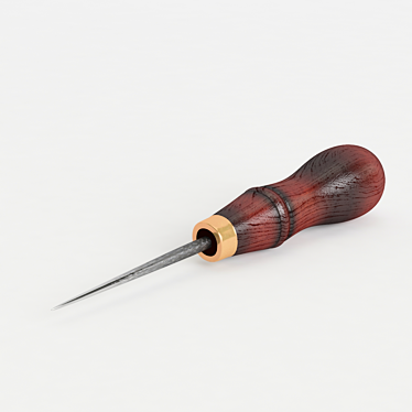 Title: Wooden Handle Awl - 130mm 3D model image 1 