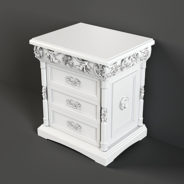 Stylish Bedside Table 3D model image 1 