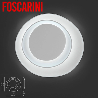 Modern Italian Foscarini Bahia Wall Lamp 3D model image 1 