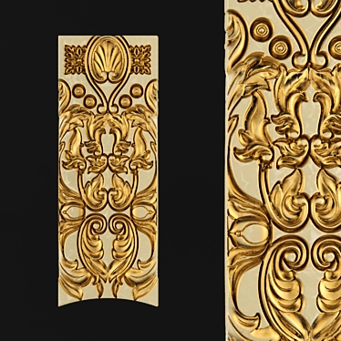 Elegant Moldings and Carvings 3D model image 1 