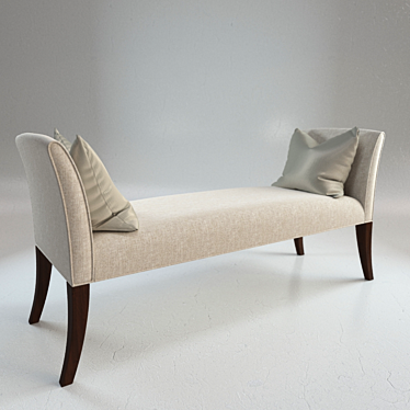 Elegant Goya Sofa & Chair 3D model image 1 