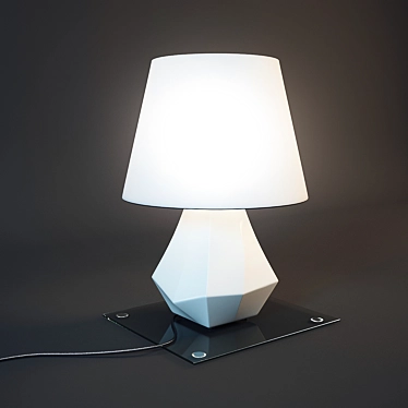 Porcelain Table Lamp 3D model image 1 