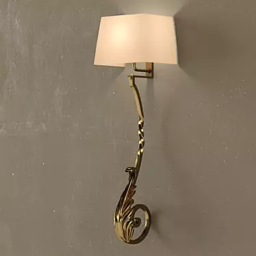 Architectural Baluster Wall Sconce 3D model image 1 