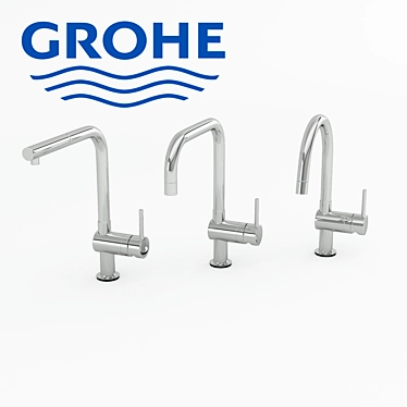 Elegant Grohe Minta Kitchen Faucets 3D model image 1 