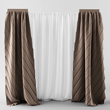 Timeless Elegance: Classic Curtains 3D model image 1 