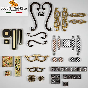 Elegant Furniture Handles: Bosetti Marella 3D model image 1 