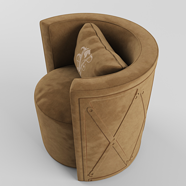 Luxurious Ipe Cavalli Kingsley Armchair 3D model image 1 