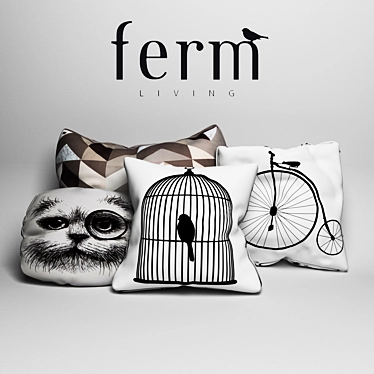 Cozy Danish Pillows by FERM LIVING 3D model image 1 