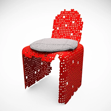 Sleek Contemporary Chair 3D model image 1 