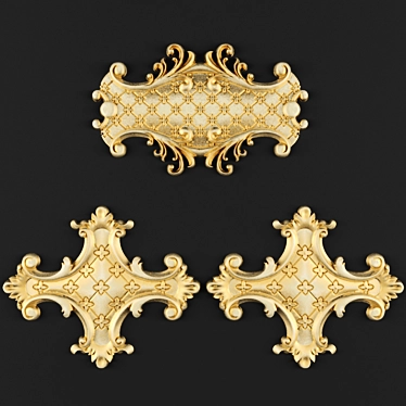 Elegant Ornamental Molding 3D model image 1 