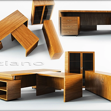 Elegant Office Furniture 3D model image 1 