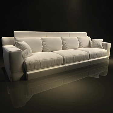 Elegant Comfort Sofa 3D model image 1 