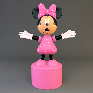 Disney's Classic Mini Mouse Toy Figurine 3D model image 1 