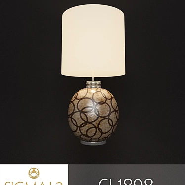 Elegant Handcrafted Table Lamp 3D model image 1 