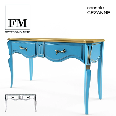 Cezanne Console: Artistic Elegance for Any Space 3D model image 1 