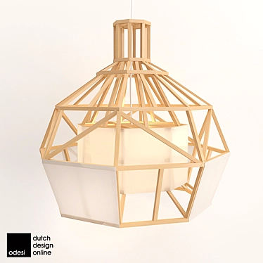 Satori Wooden Loft Lamp 3D model image 1 