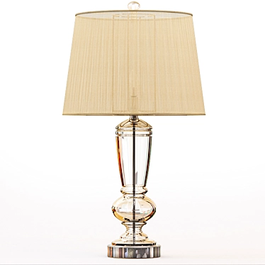 Elegant Crystal Castlebridge Table Lamp 3D model image 1 