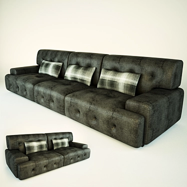 Montage Low-Profile Sofa Set 3D model image 1 