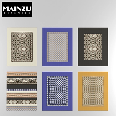 Mainzu Victorian Tile: Classic Elegance 3D model image 1 