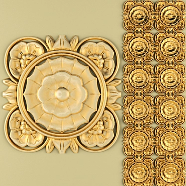 Elegant Moldings with Intricate Details 3D model image 1 