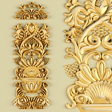 Title: Elegant Decorative Moldings 3D model image 1 