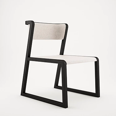 Modern Ming Dinning Chair 3D model image 1 