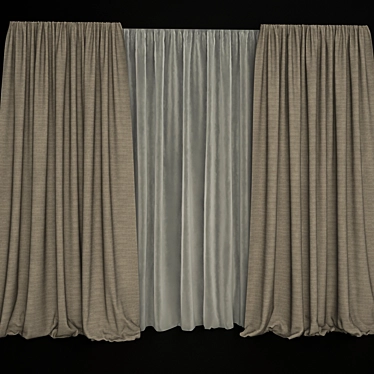 Smart Blinds: Stylish Window Coverings 3D model image 1 