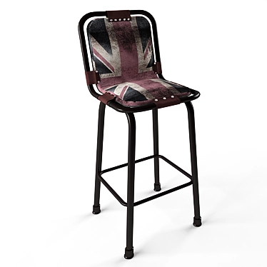 Elegant Dialma Brown Chair 3D model image 1 