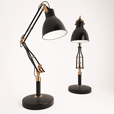 Title: Vintage Studio Task Table Lamp 3D model image 1 