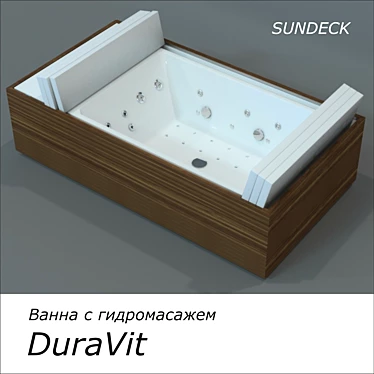 Sundeck Hydro Massage Bathtub 3D model image 1 