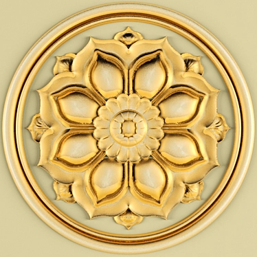 Elegant Stucco Ceiling: Artistry in Design 3D model image 1 