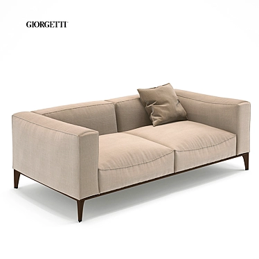 Luxurious Giorgetti Aton 2-Seater 3D model image 1 