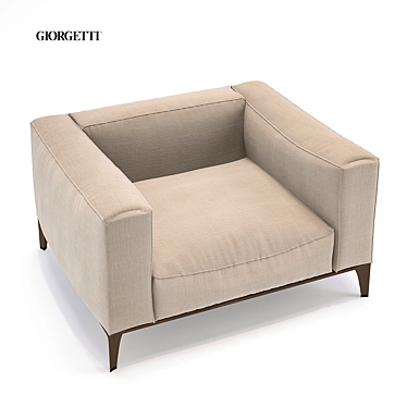 Giorgetti Aton Chair: Sleek and Stylish 3D model image 1 