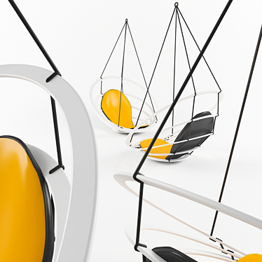 Circa Hanging Chair: Modern Bliss 3D model image 1 