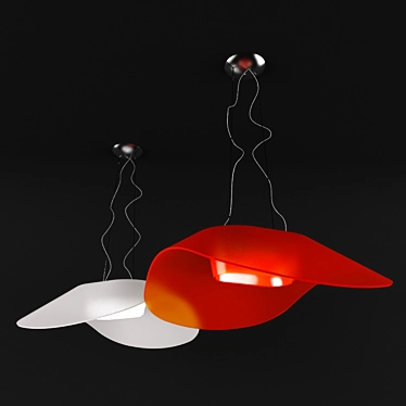 Sleek and Stylish FLY-FLY Pendant 3D model image 1 