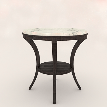Elegant Marble Table 3D model image 1 