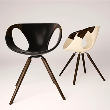 Tonon Up Chair: Sleek and Compact 3D model image 1 