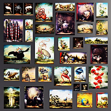 Kevin Sloan Art Prints Collection 3D model image 1 