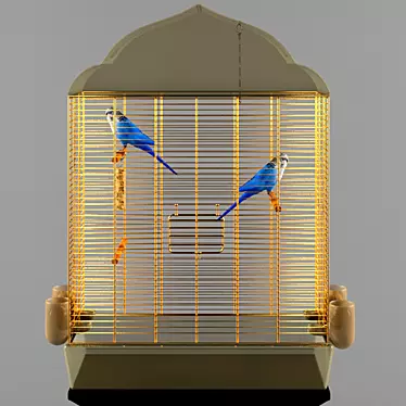 Parrot Cage 2: Spacious and Secure 3D model image 1 